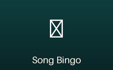 Worship Song Bingo game